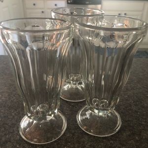 Three Vintage Sundae Dishes